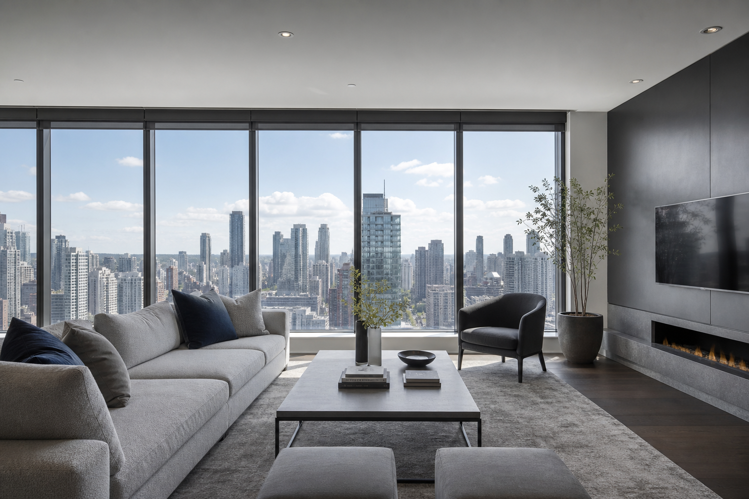 Luxury penthouse with VAJRA whole-home automation